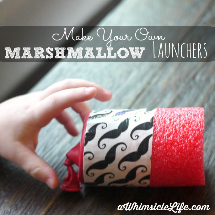 Pool Noodle Craft: Marshmallow Launchers