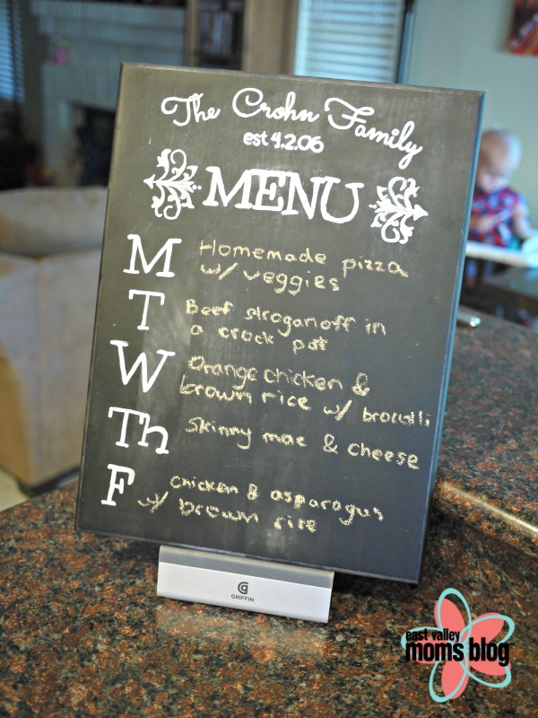 DIY Personalized Menu Board