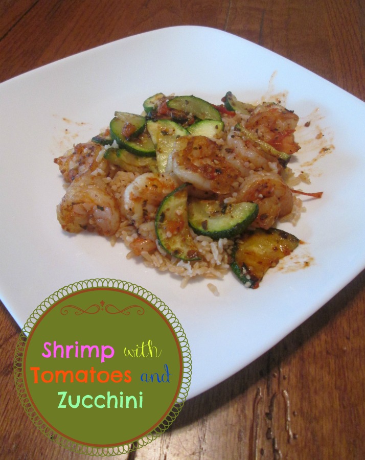 Shrimp with Tomatoes and Zucchini