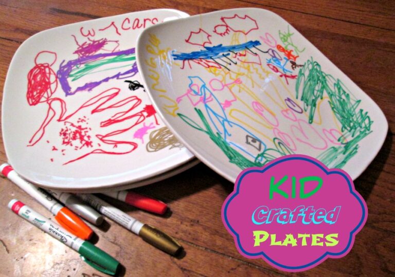 Kid Crafted Plates
