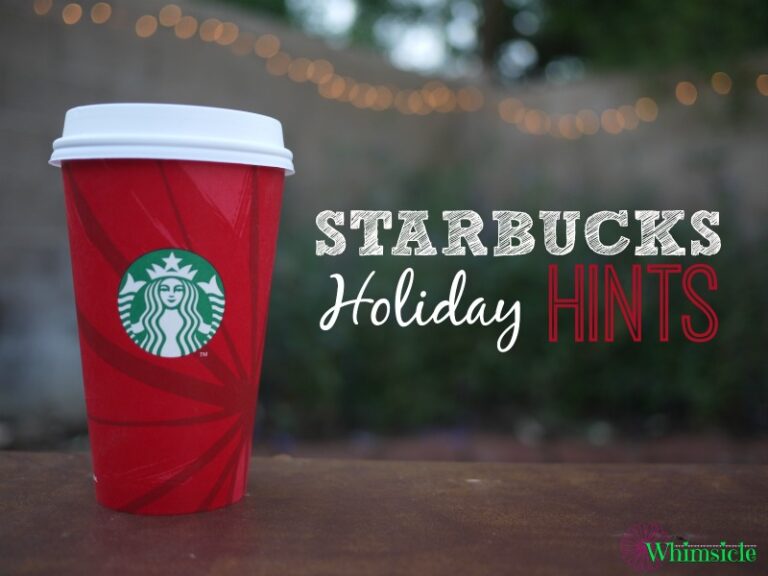 Starbucks Holiday Hints