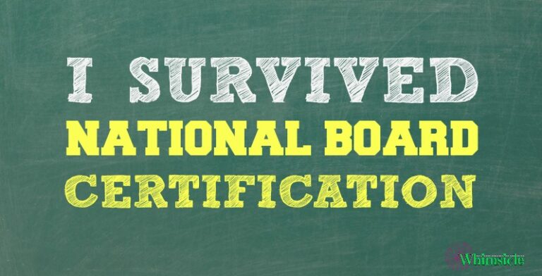 I Survived National Board Certification