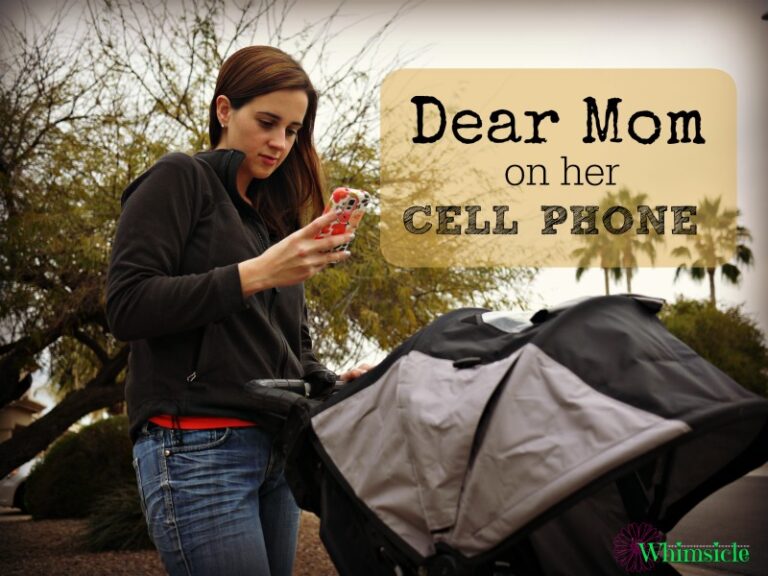 Dear Mom on her Cell Phone