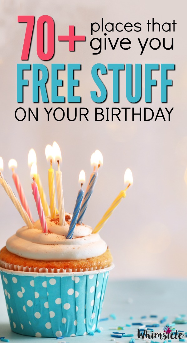 Celebrating a birthday? Here's where you can claim some free stuff