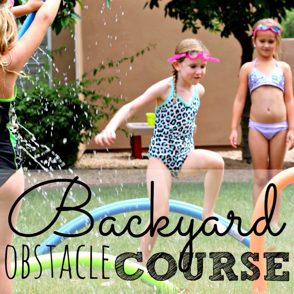 Create an easy pool noodle obstacle course with your kids this summer. It requires only simple supplies that can be found at the Dollar Store. Kids will do most of the construction themselves!