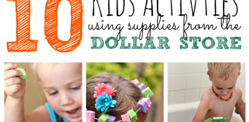 What do you do with those finds at the Dollar store? Have the most incredible fun of course! This post lists 10 kids activities using only dollar store supplies.