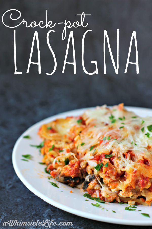 good eats: crock pot lasagna