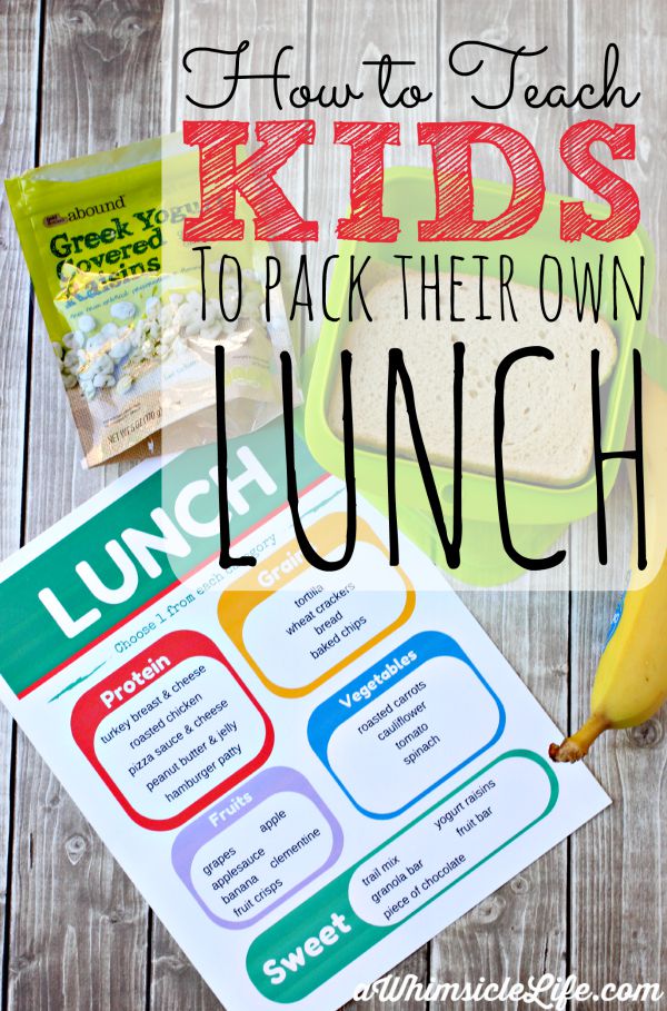 How to Get Your Kids to Pack Their Own Lunch