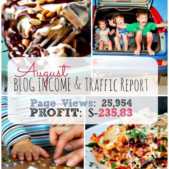 August Blog Income & Traffic Report