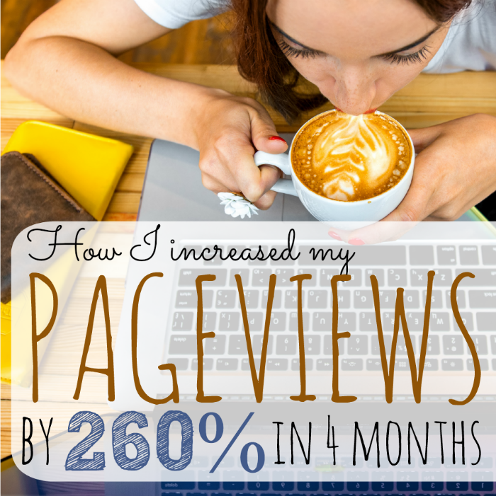 How I Increased my Pageviews by 260% in 4 months