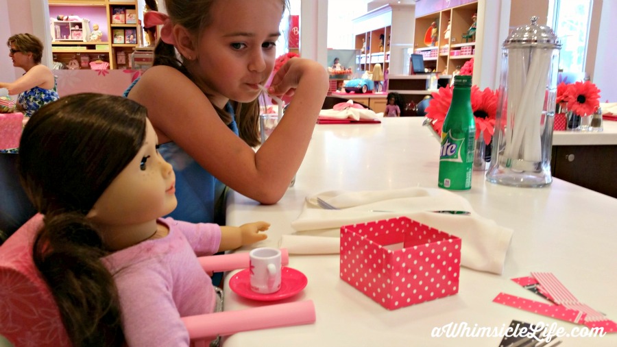 american girl doll store menu