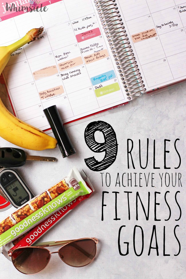 Do you have fitness goals but have a hard time reaching them?  I use these 9 rules everyday to improve my eating and my energy.  The first one alone makes such a difference!