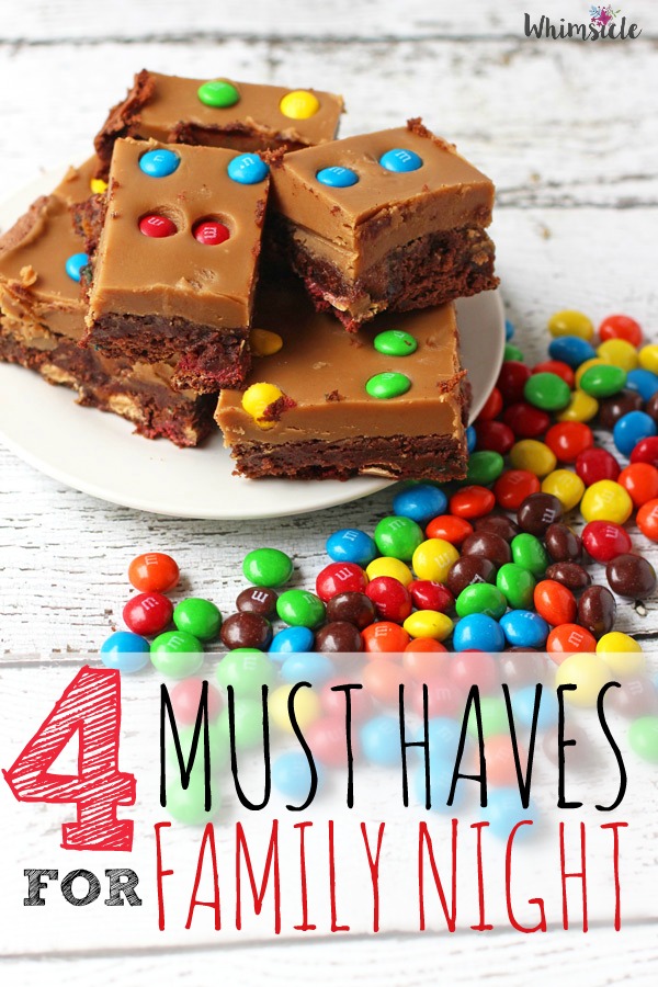 If family game nights frequently end in temper tantrums, this post has the tips and encouragement to help you through. Learn how to have a successful family game night with children of varying ages and get a delicious recipe for Peanut Butter Caramel Brownies.