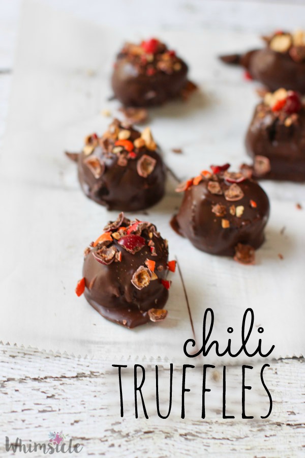 Like a little heat with your chocolate? These chili truffles are super simple to make and include one of the newest M&M's® Peanut flavors!