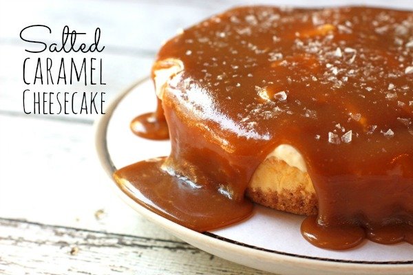 Easy Salted Caramel Cheesecake