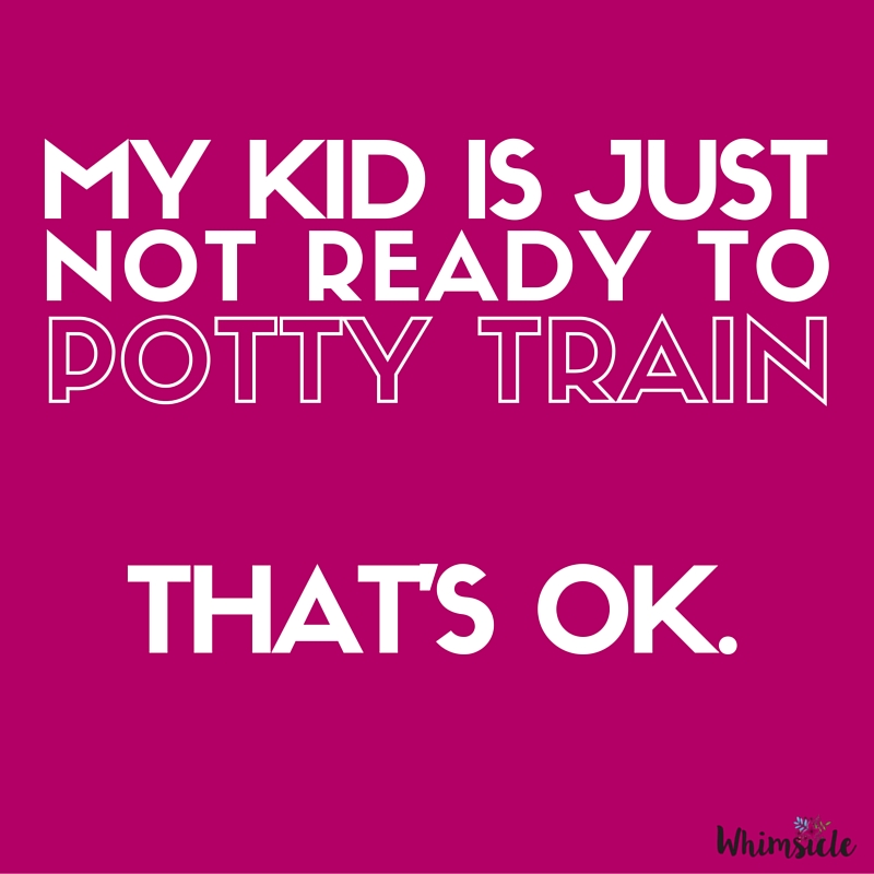 What to do when potty training isn't working. You are doing everything, but your kid just isn't getting it. It's OK. This will give you five tips on how to make it through.