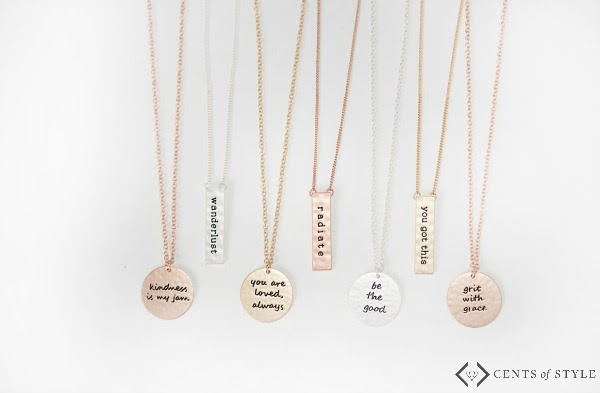 How cute is this necklace? Read how this boss mom conquered her anxiety attacks and how this helps remind her. 