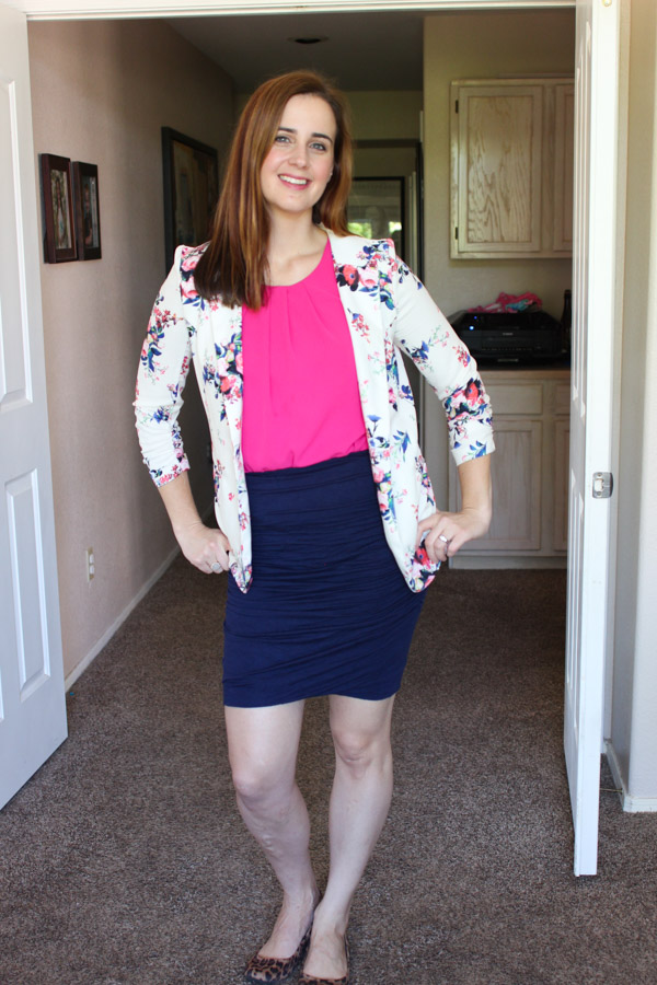 Styling a blazer with a skirt