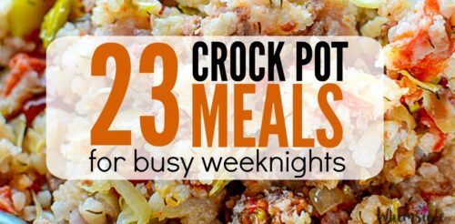 Wondering what recipe to make for dinner? Look no further than this MONSTER list of super easy crock pot meals!