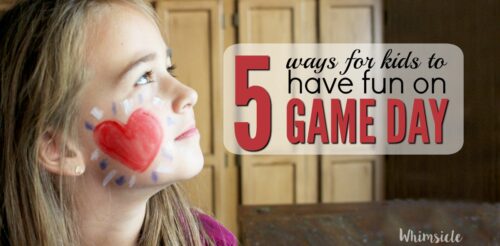 Want some easy kid football crafts for game day? These five activities will keep kids happy and having fun throughout the entire game!
