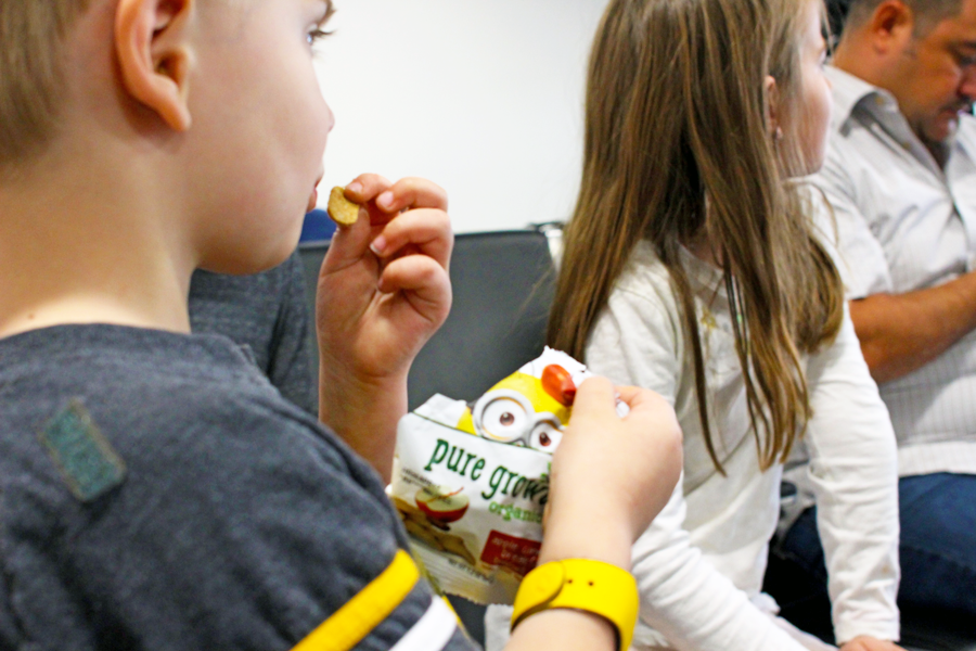 Pure Growth Organic snacks for flying with kids