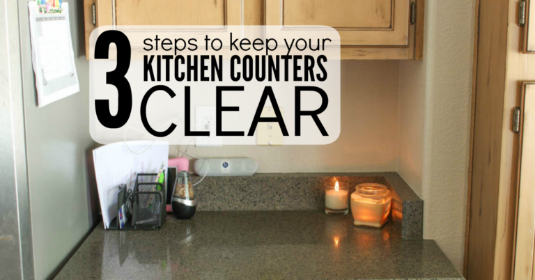 How to Keep Kitchen Counters Clear