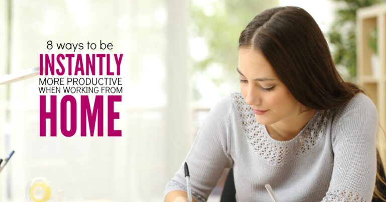 Working from Home Tips: 8 time saving moves for moms