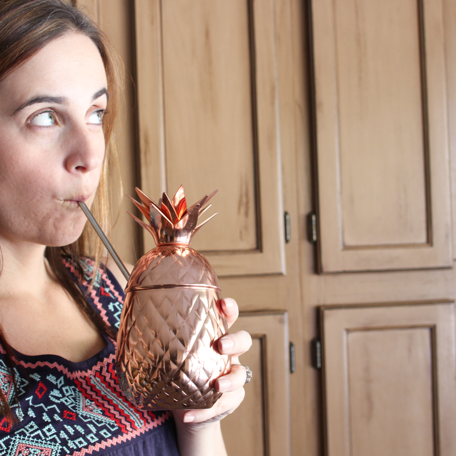 Taking a break with coconut water