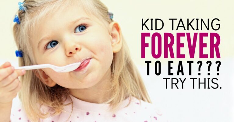 How To Deal With A Slow Eating Child