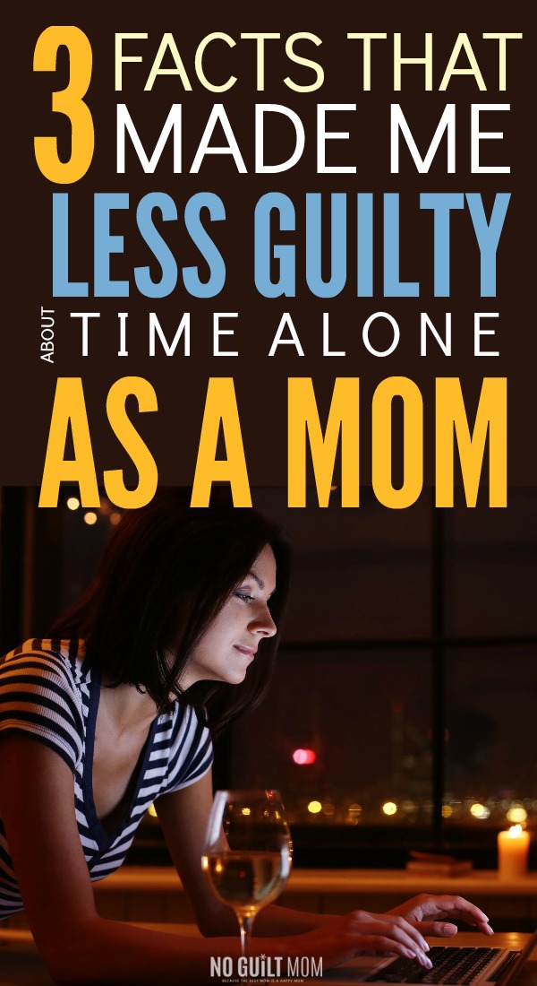 Feel guilty about leaving your husband alone with the kids? Don't! You need this mom time alone. Not only does it prevent depression but it makes you a better parent.