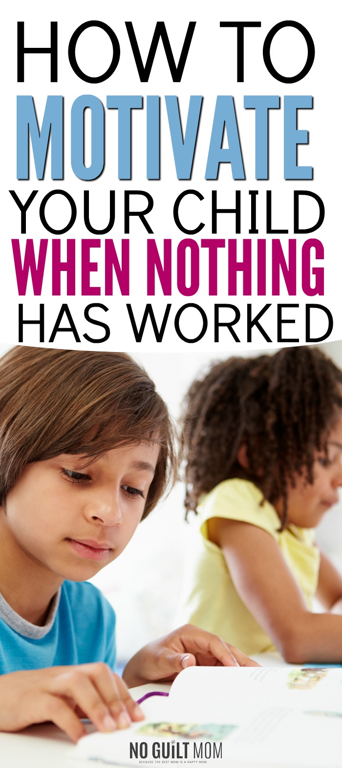 What if I told you that most people motivate kids completely wrong? These motivating children tips work perfectly if you feel as if you're parenting a lazy child. Includes 4 actionable ways you can immediately use to create internally motivated children.