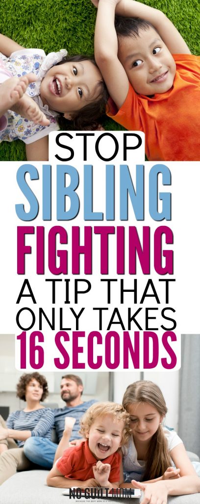 Want to stop sibling fighting and improve kid behavior? This positive parenting tip will stop kids from fighting and give them a skill they can use lifelong. Perfect advice for moms who believe in gentle parenting.