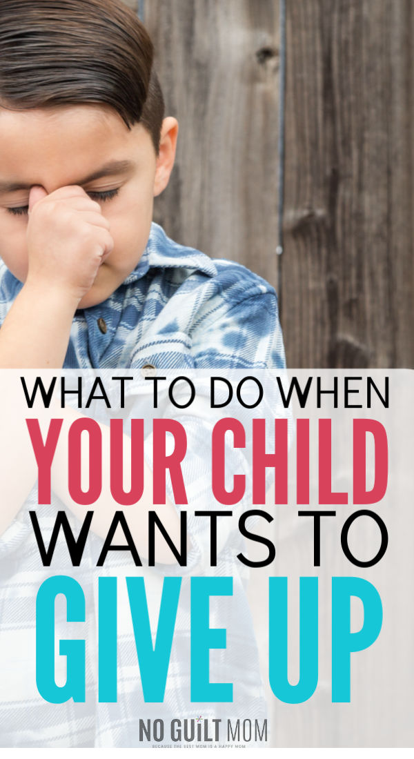 My kid gives up at the first sign of a challenge. This parenting tip has been awesome at developing grit and a growth mindset in my daughter. The advice my son who quits easily as well,