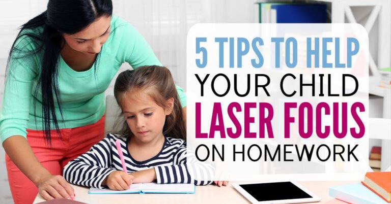 5 Tips to Help Your Kid Laser Focus on Homework
