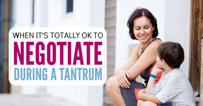When it’s OK to Negotiate with your Kid’s Tantrum