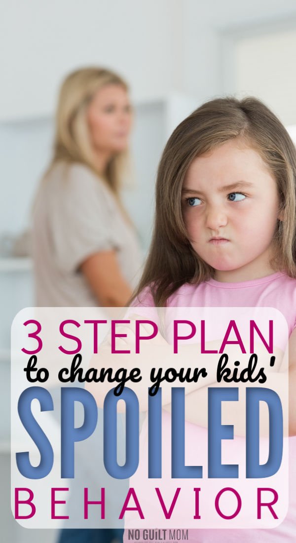 How do I unspoil my kids? One of my biggest parenting frustrations comes from children acting entitled. I love this 3-step parenting plan I can use with elementary school aged kiddos. Great parenting life tips for exhausted moms. 