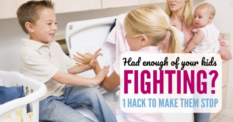 Had enough of your kids fighting? 1 hack that will make them stop
