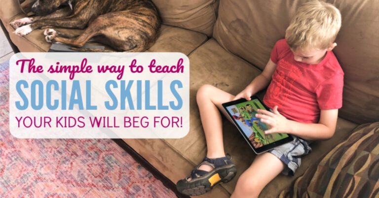 The Simple Activity to Teach Social Skills that your kids will beg for