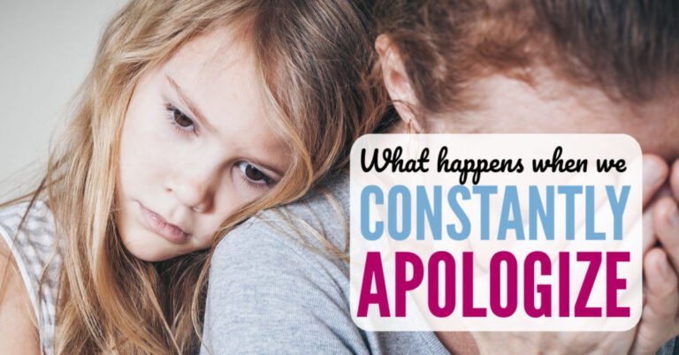Moms:  This is what happens when we constantly apologize