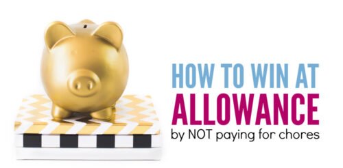 My kids never do their chores so they never get their allowance! Do you ever say this? This simple parenting hack throws away the chore charts and reward systems. Instead, teach kids money this easier, more effective way. Perfect for elementary school age, middle schoolers, and high schoolers.
