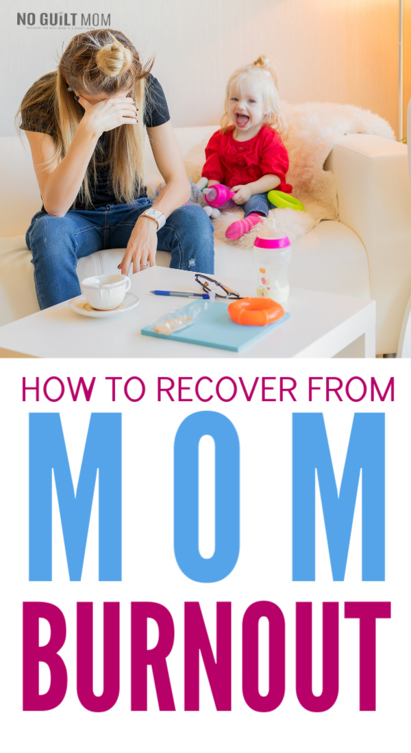 Tired, overwhelmed and exhausted? These four tips helped me get out of my mom burnout funk and recover. Perfect encouragement on how to overcome the guilt and practice self-care.