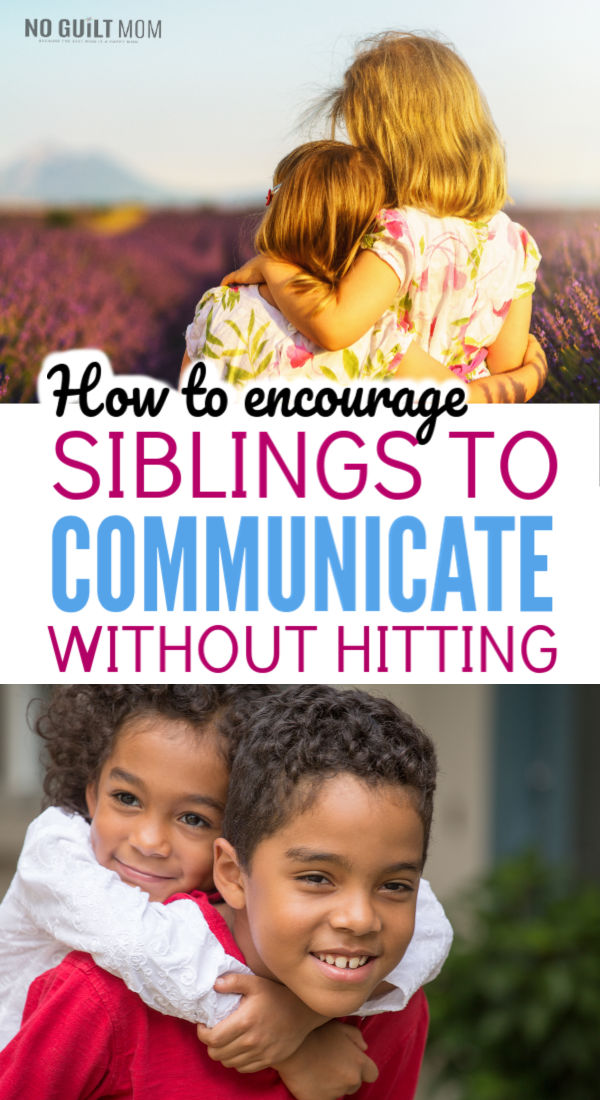 Siblings hitting each other drives us moms crazy!  This simple solution will give you appropriate consequences for your children and help your son or daughter stop hitting his brother or sister.  This parenting idea uses positive discipline to help change behavior.