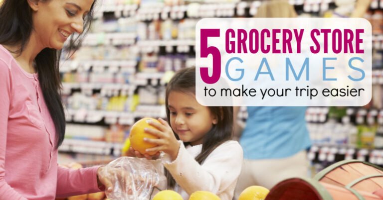 5 Grocery Store Games for Kids that will Make Grocery Shopping MUCH EASIER!