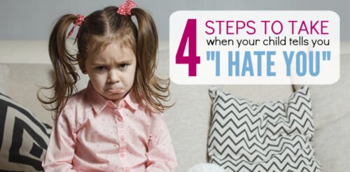 When your kid says “I Hate You”, you might get angry or tear up at his hurtful words. These 4 steps will help you keep your parenting positive and discipline your child so that she learns to be kind. Simple tips that work really well with preschoolers and school-aged children.
