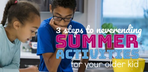 Wish you could ditch the summer schedule for your older kids so they could entertain themselves? This is your 3-step parenting solution.