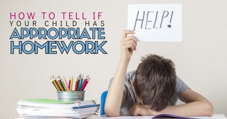How do you know if your kid’s homework is appropriate?