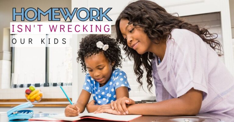 Homework is NOT Wrecking our Kids.  The Four Skills Kids Master in Elementary School Homework.