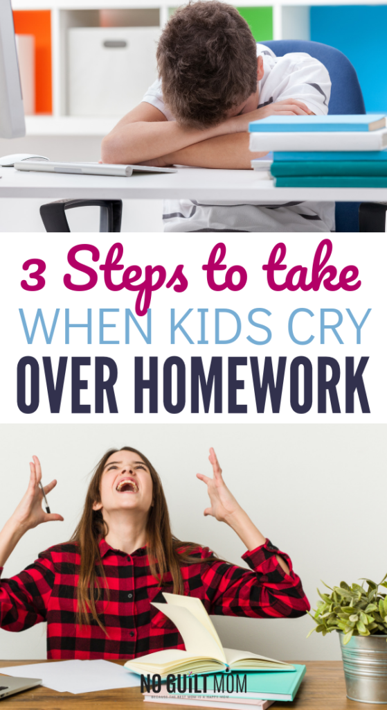 homework kid crying