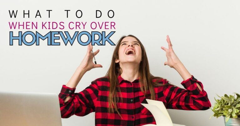 3 Things to Do When Your Kid Cries over Homework