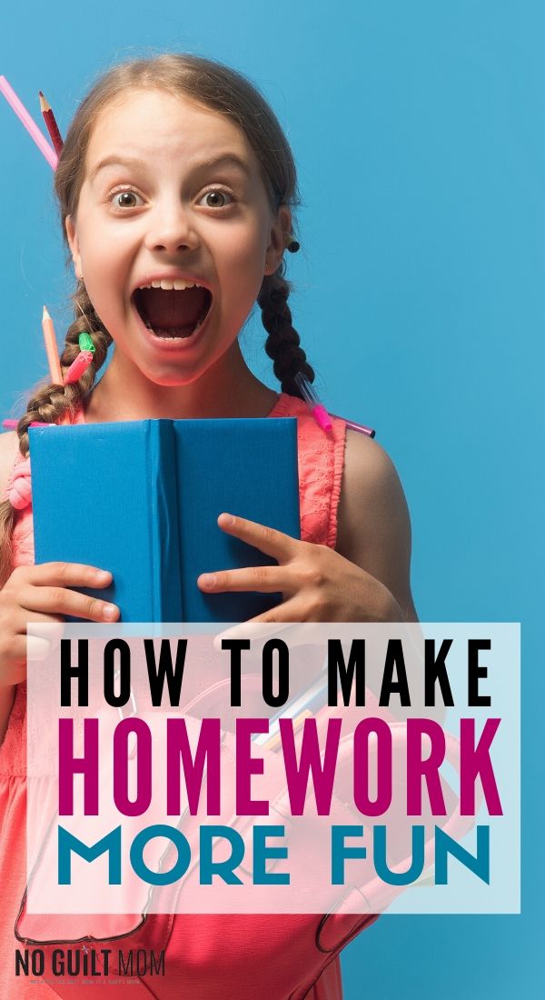 tips on how to make homework fun